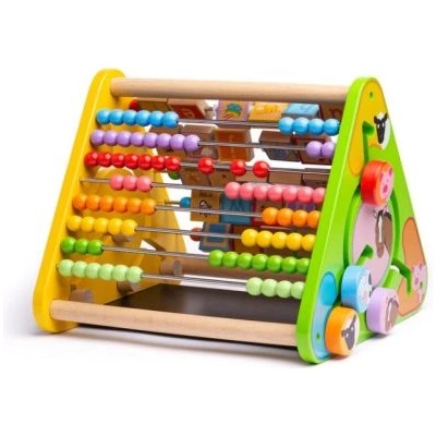 Bigjigs Toys Дървено образователно сметало - 5 дейности в 1 (bb054)