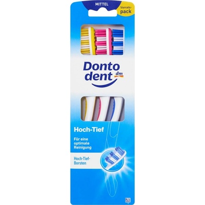 Dontodent Zubní kartáček Střední 3 ks