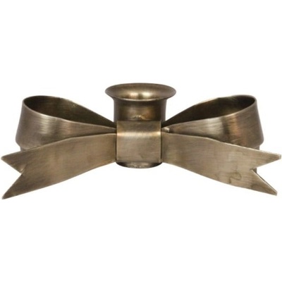 Strömshaga Kovový svícen Tove Bow Antique Brass, měděná barva, kov