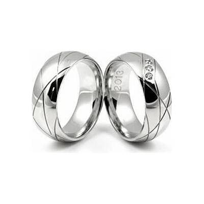 Šperky NM Snubní prsteny v bílém zlatě 880
