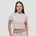 GymBeam Дамска тениска Agile Cropped Desert XS