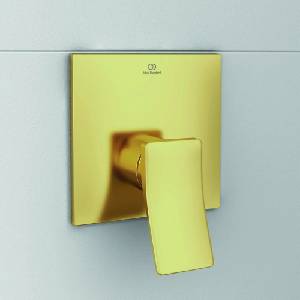 Ideal Standard Вграден смесител за душ Ideal Standard Atelier Conca, златист цвят, без тяло за вграждане (A7373A2)