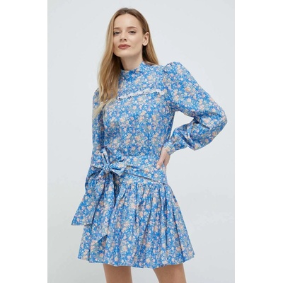 Custommade Памучна блуза Custommade Diem дамска в синьо с десен (999376266)