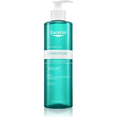 Eucerin DermoPure Clinical Purifying Cleanser дълбоко почистващ гел за мазна кожа склонна към акне 400ml