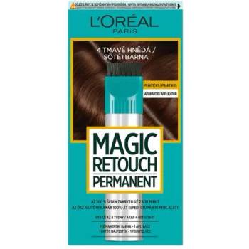 L'Oréal Magic Retouch Permanent дълготрайна боя за покриване корените на косата 18 ml нюанс 4 Dark Brown за жени