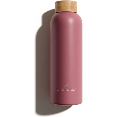 Waterdrop Thermo Steel fľaša na vodu z nehrdzavejúcej ocele farba Pink Matt 600 ml