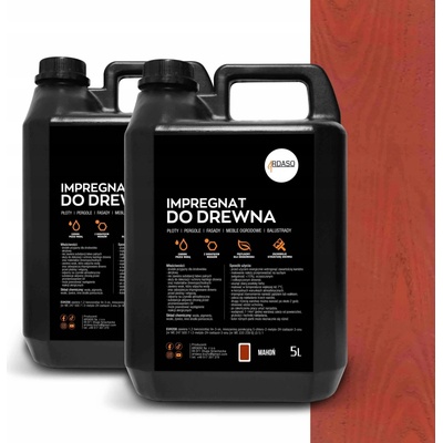 Dekorativní IMPREGNACE barva na dřevo 10l mahagon