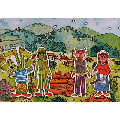 Marionetino Sada loutek a kulis Drak, Čert, Ježibaba, Vodník, Hluboký les, Paseka – Hledejceny.cz