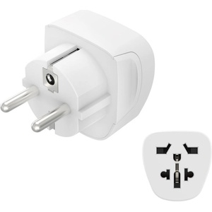 Hama Travel Адаптер Type E и F, 3-Pin, Универсален, 223456 (223456) - ggbox