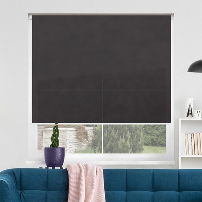 FOA Látková roleta, STANDARD, Čierno-šedá, LA 642 84 x 240 cm