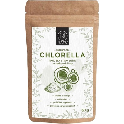 NATU Chlorella BIO prášek 80 g