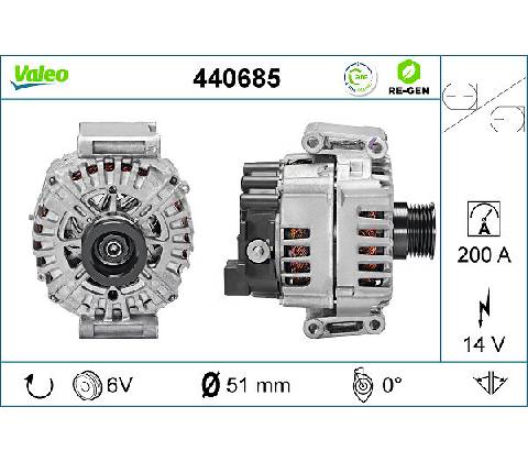 Alternátor VALEO 440685