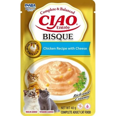 Inaba Ciao Entrée Bisque kuracie a sýr 40 g