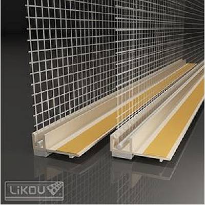 LIKOV LS-VHL 06 lišta okenní začišť. 6mm s krycí lam. a s tk.100mm délka 2,4m slonová kost