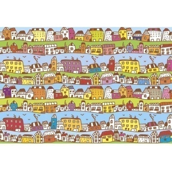 DIMEX ART s. r. o Флизелинов фототапет малък град 375 x 250 см