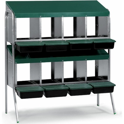 Gaun 10111 snáškové hnízdo pro slepice se sběrným košíkem na vejce osmimístné na nožičkách – Zboží Dáma