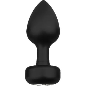 Sensual Алуминиево дилдо Butt Plug "SENSUAL BLACK" 7 см