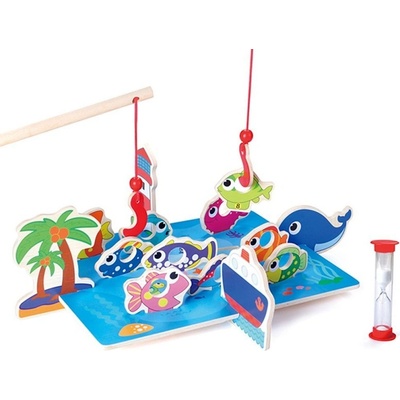 Andreu Toys Дървена играчка Andreu Toys - 3D риболов с кукички (TB15416)