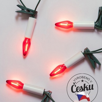 Souprava Felicia LED FILAMENT červená SV-16 16 žárovek FILAMENT 14V 0,2W