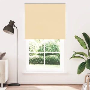 vidaXL Ролкова щора Blackout Бежова 130x210 cm Ширина на плата 126, 6cm (4010796)