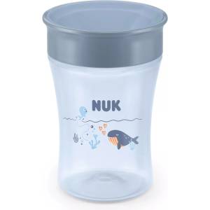 Nuk Тренировъчна чаша NUK First Choice - Magic Cup, 360°, 230 ml, кит, сив (10255742)