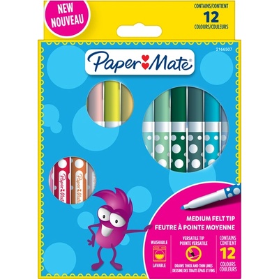 Newell Флумастри Papermate Kids Colouring, 12 цвята (31415-А)