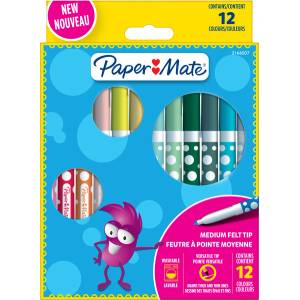 Newell Флумастри Papermate Kids Colouring, 12 цвята (31415-А)