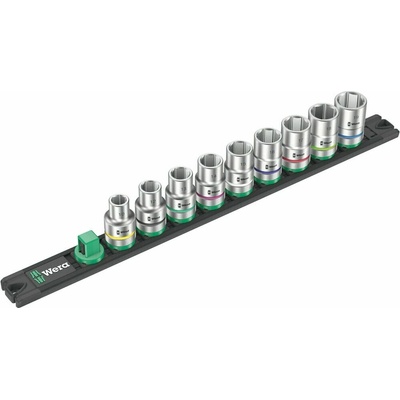 WERA Sada nástrčných kľúčov 1/2" na magnetickej lište, 9 dielna