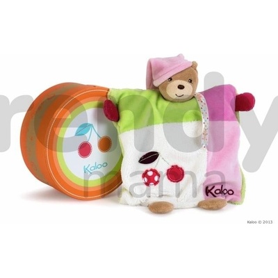 Kaloo Macko ColorsDoudou Puppet Bear Cherry