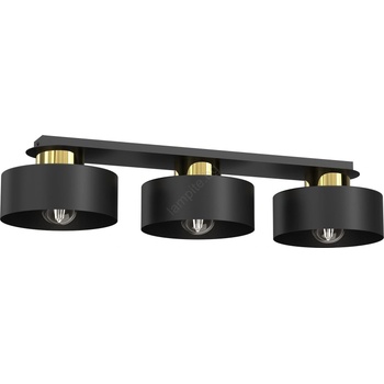 Luminex Плафон MARTI 3xE27/15W/230V черен/златист (LU9991)