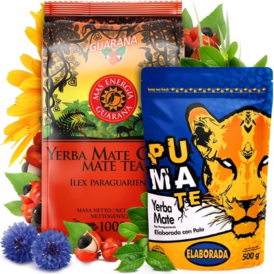 Maté Green Yerba Mate Mas energia Guarana 1000 g