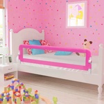vidaXL Ограничител за детско легло, 150x42 см, розов (10102)