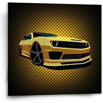 Sablio Obraz Chevrolet Camaro Žlutá mřížka - 50x50 cm
