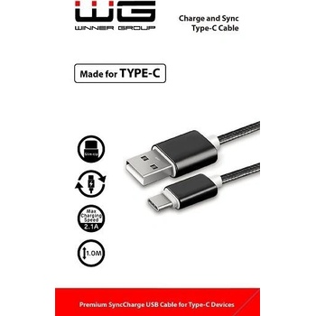 Winner WINKABCMIBLSB dátový USB-C, 1m, černý