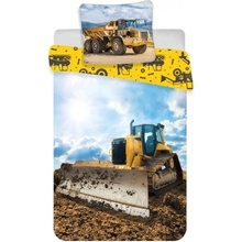 BrandMac obliečky Buldozér a Sklápačka 40 x 60 cm 100 x 135 cm