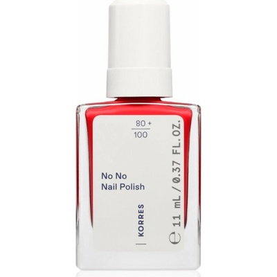 Korres No No Nail Polish pečující lak na nehty odstín 48 Coral Red 11 ml
