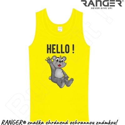 Ranger tielko motív Hello! žltá