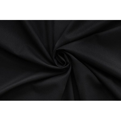 Oblekovka pánská ČERNÁ - VLNA SE STREČÍ A POLYESTEREM - látka na obleky a kostýmy