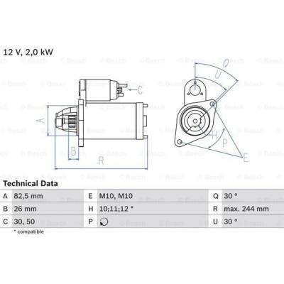 żtartér BOSCH 0 986 017 260