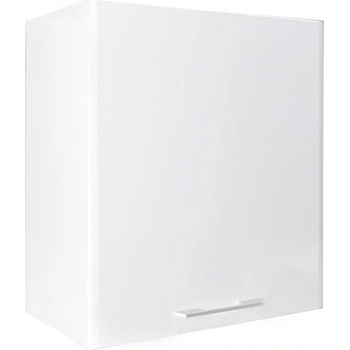 Matis Кухненски шкаф горен с една врата за аспиратор in mdf va60/68 1v бял гланц