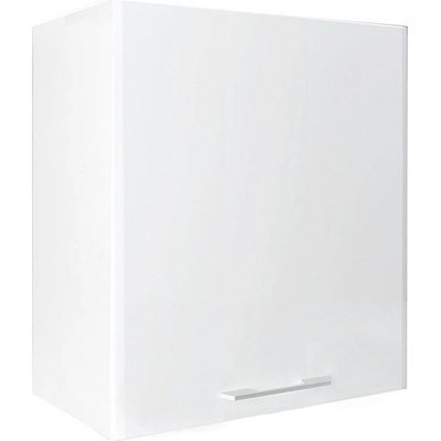 Matis Кухненски шкаф горен с една врата за аспиратор in mdf va60/68 1v бял гланц