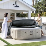 Intex Спа покривало Тъмносиво 196 x 196 x 72 см PVC и PU (42035642)