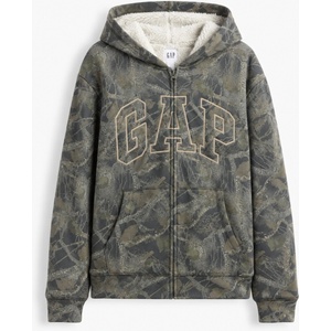 GAP Топъл суитшърт със sherpa и лого GAP GAP | Zelen | МЪЖЕ | M