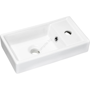 Comad UM-VEDEA 40 - Мивка за плот VEDEA 40x22 см керамика/бял гланц (CM0013)
