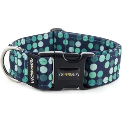 Mooria Obojek Cyan Dots S kovovou sponou
