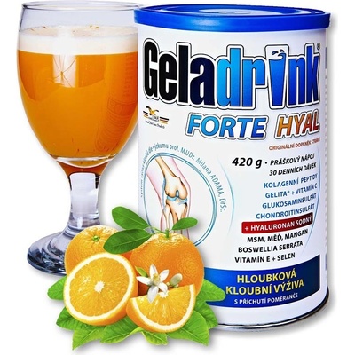 Geladrink Forte Hyal práškový nápoj pomeranč 420 g
