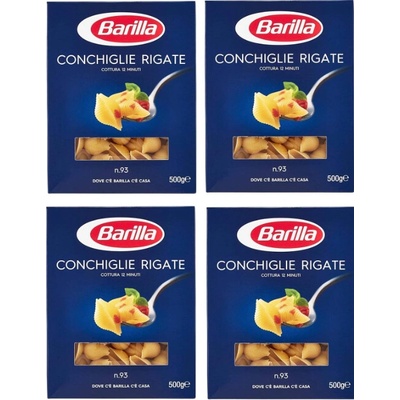 Barilla Conchiglie Rigate Nr. 93 4 x 0,5 kg