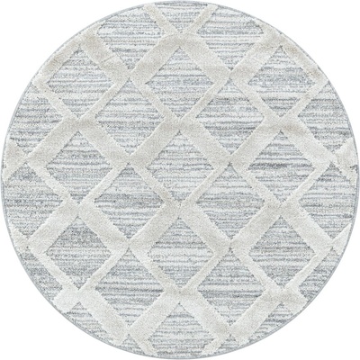 Ayyildiz Светлосив кръгъл килим ø 160 cm Pisa - Ayyildiz Carpets (PISA1601604703GREY)