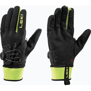 LEKI Ски ръкавици LEKI PRC Boa Shark black/neon yellow