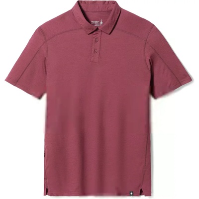 Smartwool Мъжка поло тениска Men's Short Sleeve Polo Black Cherry - L (SW016554K17)